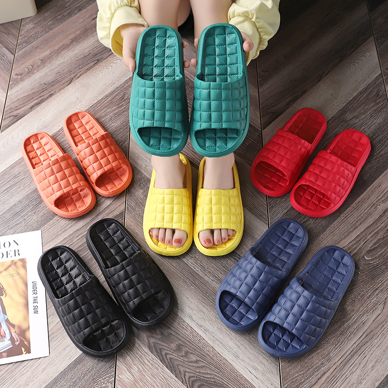 Mule Slip On - 2026年夏用ホームバスルームスリッパ 女性用 ファッション ソフトソール EVA 室内用スライドサンダル