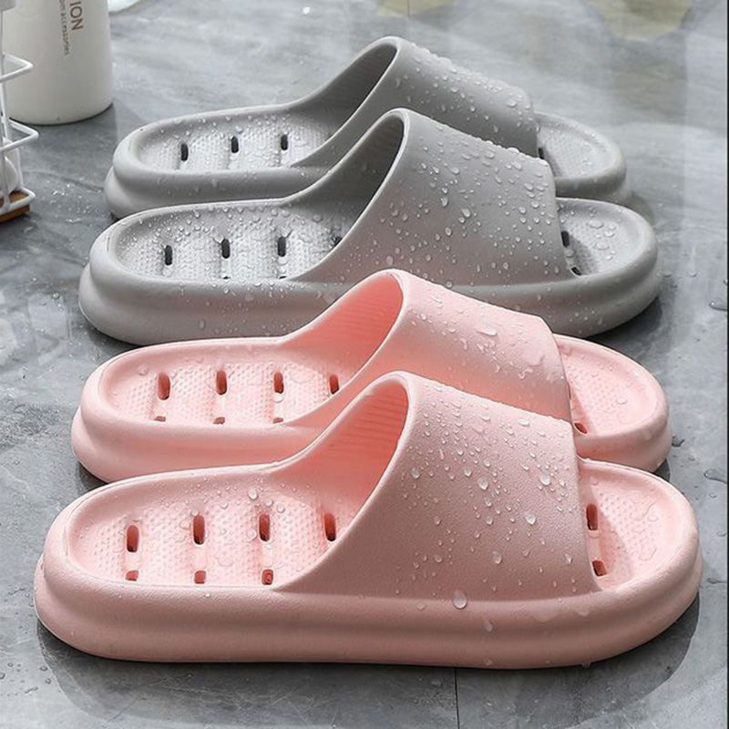 Mule Slip On - 中空EVA素材のバスルームシャワーサンダル、女性用ソフトソール、水漏れ防止、家庭用スライド、カップル用、滑り止め、夏用ビーチサンダルシューズ