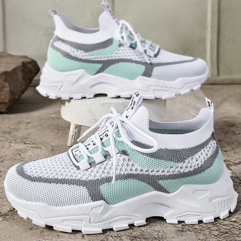Women Shoes Tennis - 女性スニーカーシューズ大きいサイズ通気性メッシュ軽量プラットフォームカジュアルスポーツシューズアウトドアコンフォートノンスリップテニスシューズ