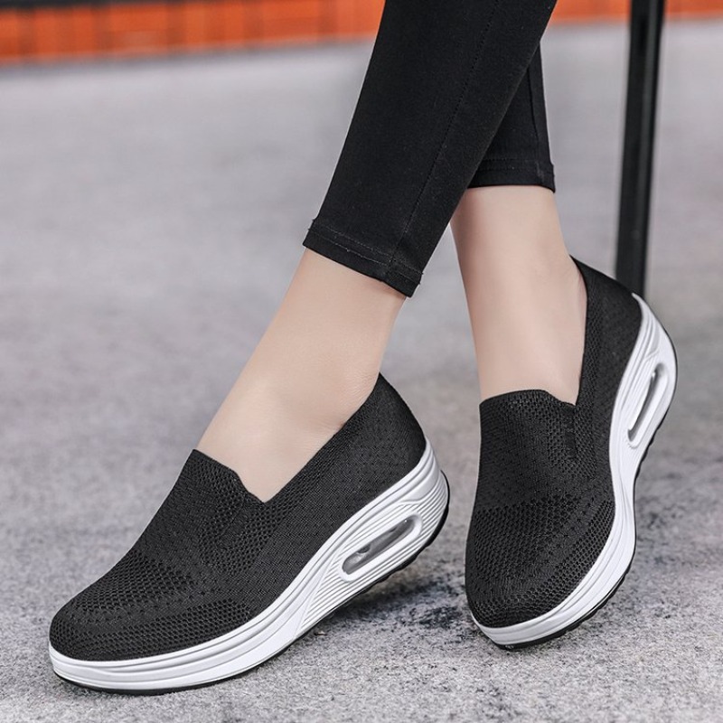 Women Shoes Tennis - レディースローファーテニス女性整形外科スニーカー女性用加硫靴メッシュ通気性プラットフォームスリッポン Zapatillas De Mujer