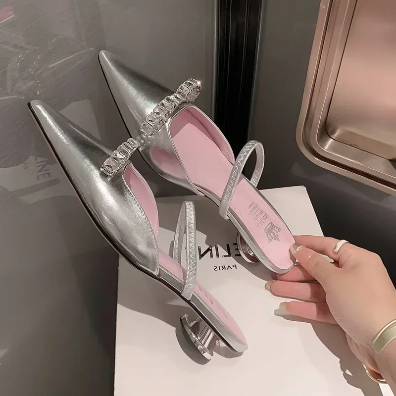 女性特許取得ピンクスリッパ春夏フラットシューズ新しいポインテ - Women'S Shoes Clogs のレビューと価格