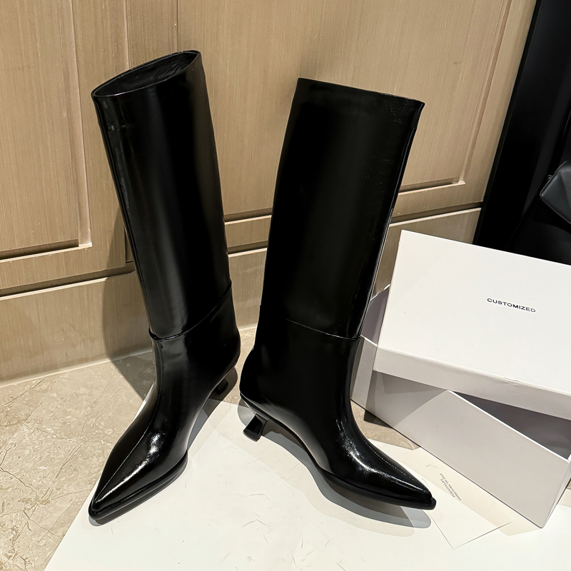 QUTAA ファッションニュース レディース ニーハイブーツ - Knee High Boots Women のレビューと価格