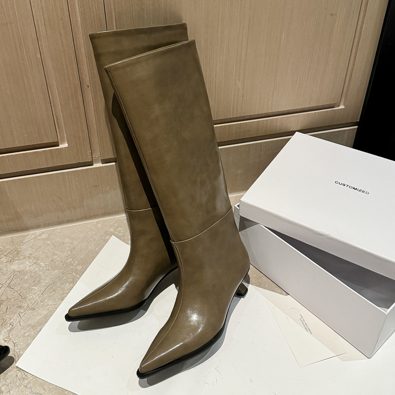 QUTAA ファッションニュース レディース ニーハイブーツ - Knee High Boots Women のレビューと価格
