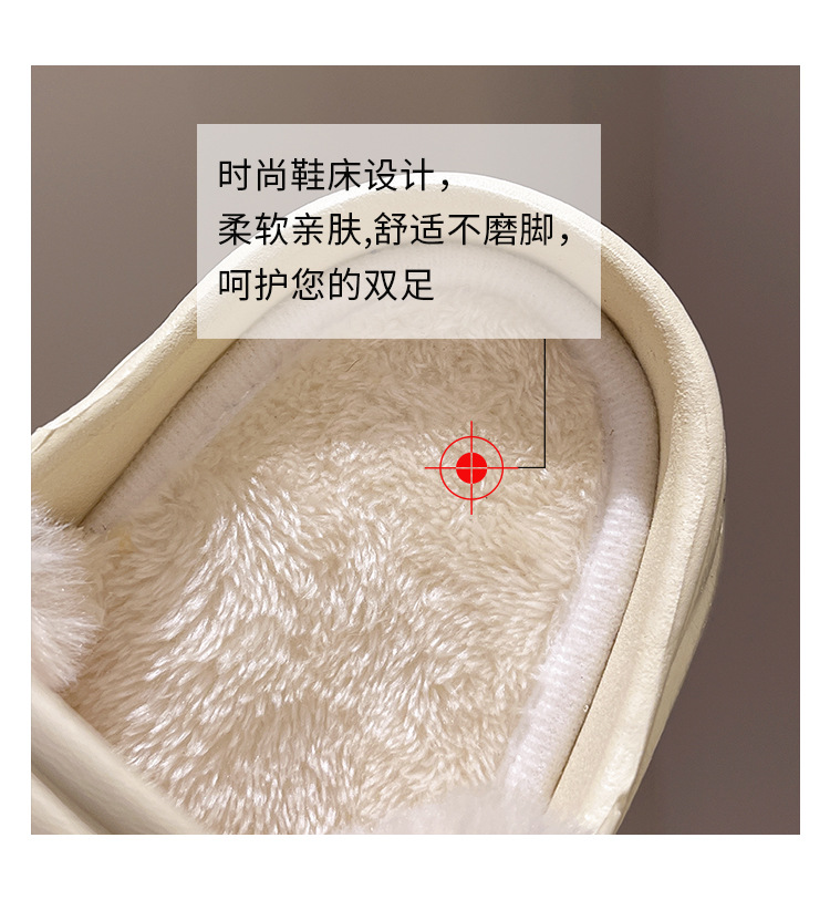 レディース用ハイヒールフリース裏地クロッグシューズ、冬用厚底 - Women'S Shoes Clogs のレビューと価格
