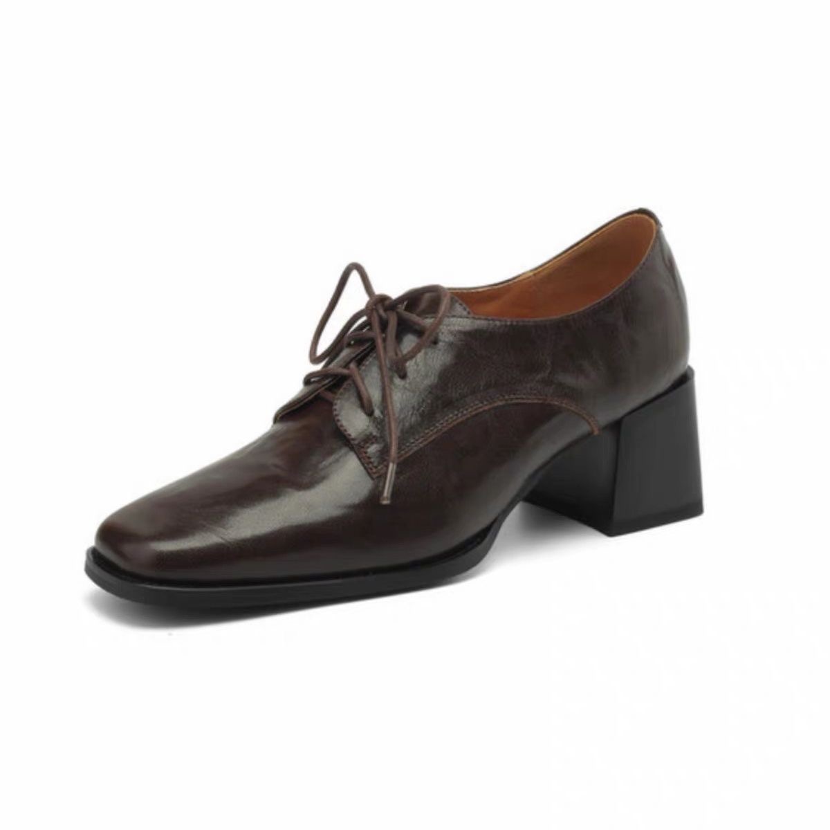 レディース スクエアトゥ レースアップ オックスフォードシュ - Oxford Lace Up Women のレビューと価格