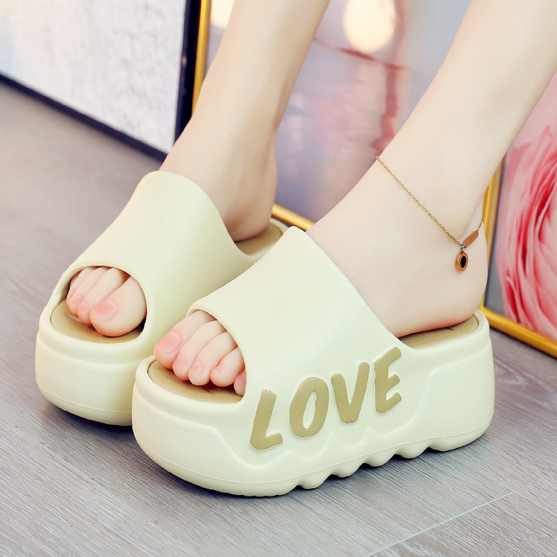 ハイヒール 6 センチメートルプラットフォームスリッパ夏ソフ - Women'S Shoes Quality のレビューと価格