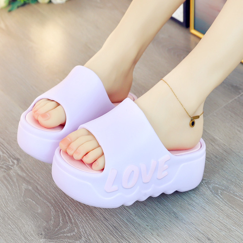 ハイヒール 6 センチメートルプラットフォームスリッパ夏ソフ - Women'S Shoes Quality のレビューと価格