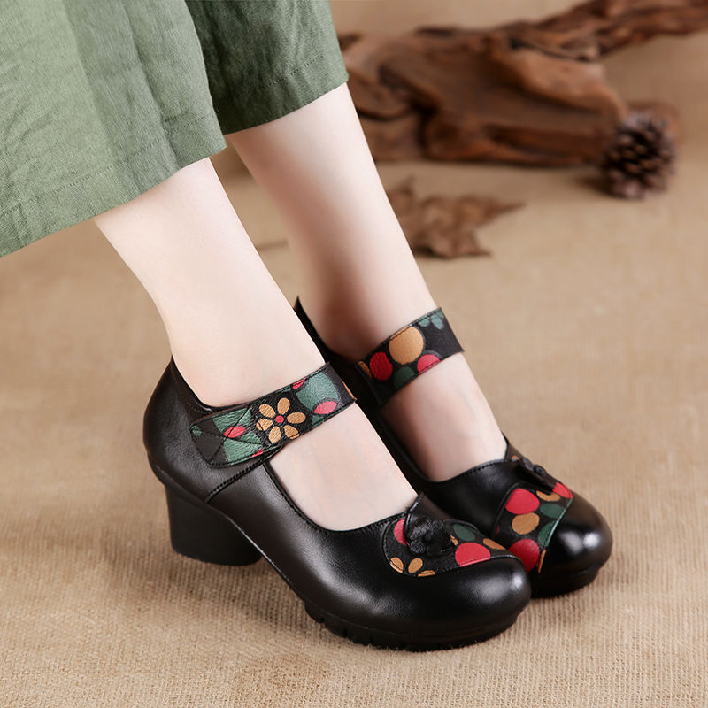 女性のための豪華な花柄のウェッジヒール,スタイリッシュな靴, - Women'S Shoes Quality のレビューと価格