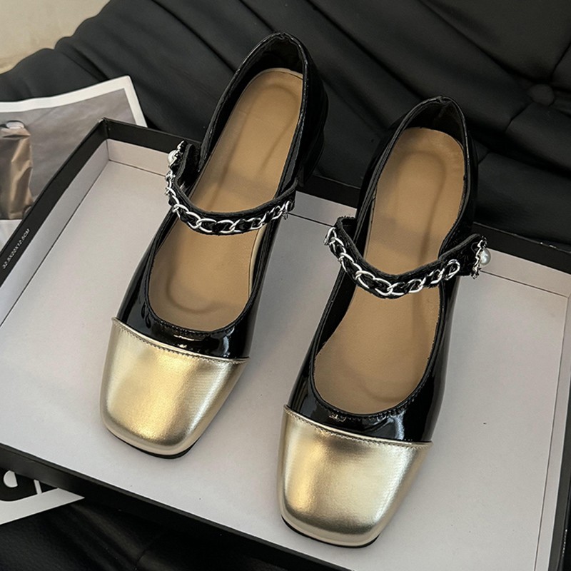 2026年 パールクラスプ 厚底ハイヒール ブラック ホワイ - Women'S Shoes Quality のレビューと価格