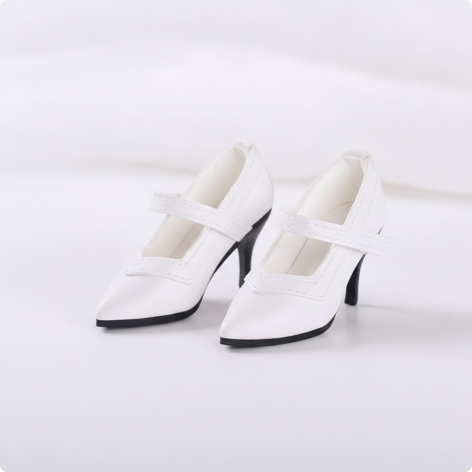 ミニチュアファッションドール用、つま先が尖ったレジン製のフォ - Court Heel Pointed のレビューと価格
