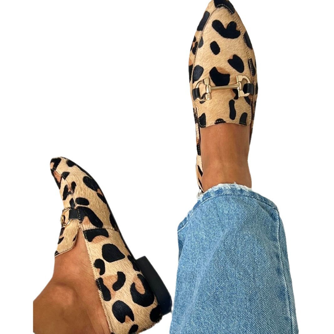 大きいサイズ40-43 レオパード柄レディースシューズ、20 - Mule Slip On のレビューと価格
