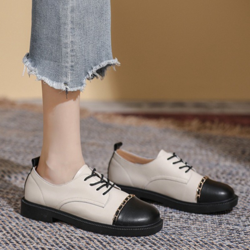 新しいレトロな女性の靴ファッション英国オックスフォードシュー - Oxford Lace Up Women のレビューと価格