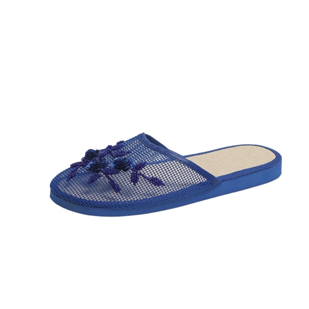 カジュアルな花柄刺繍メッシュサンダル、柔らかな底、通気性のあ - Mule Slip On のレビューと価格