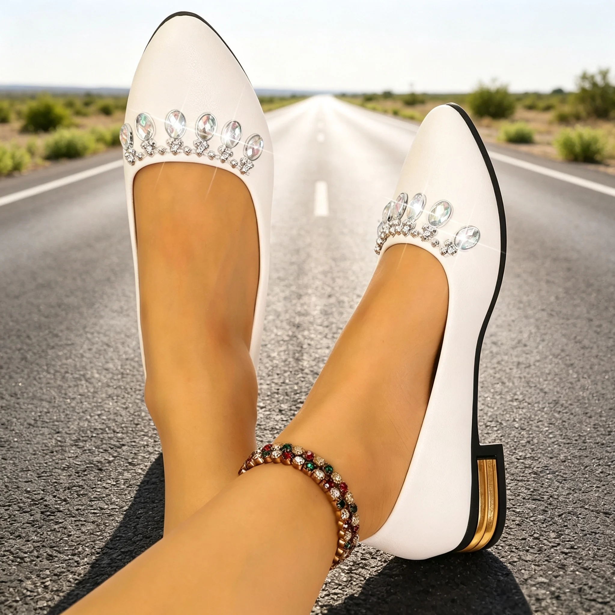レディースフラットシューズ ポインテッドトゥ バレエシューズ - Women'S Shoes Quality のレビューと価格