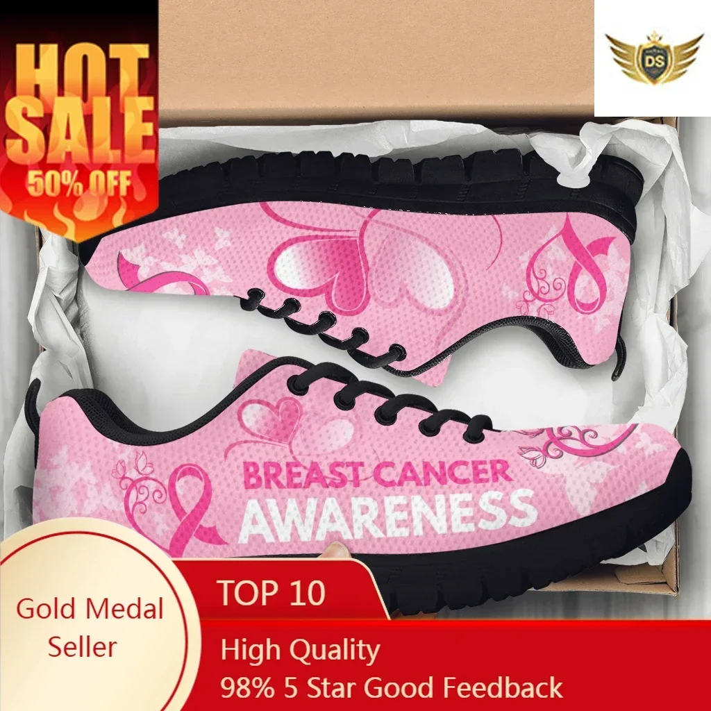 女性のテニスシューズ乳がん啓発ピンクリボンデザイン汚れにくい - Women Shoes Tennis のレビューと価格
