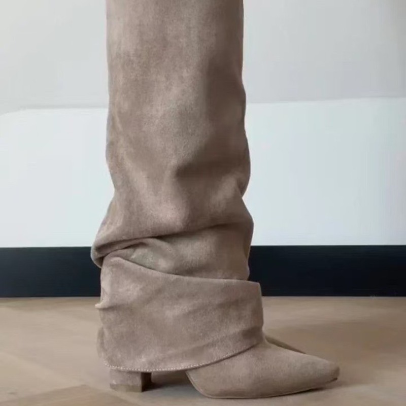 2026 新しい女性のニーハイブーツメタルバックルポインテッ - Knee High Boots Women のレビューと価格