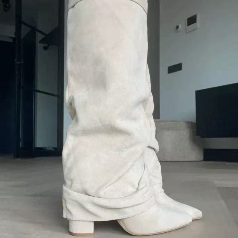 2026 新しい女性のニーハイブーツメタルバックルポインテッ - Knee High Boots Women のレビューと価格