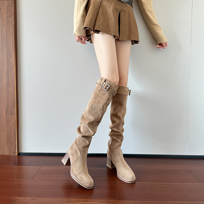 ハイヒールニーハイブーツ レディース 秋冬 2025 ロング - Sock Boot Women のレビューと価格