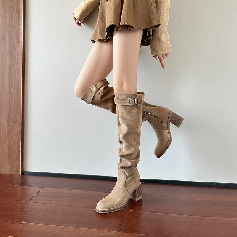 ハイヒールニーハイブーツ レディース 秋冬 2025 ロング - Sock Boot Women のレビューと価格