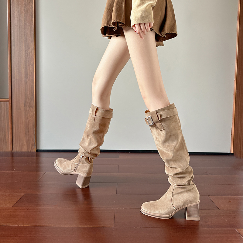 ハイヒールニーハイブーツ レディース 秋冬 2025 ロング - Sock Boot Women のレビューと価格