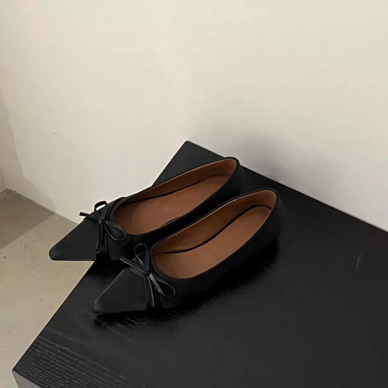 夏の新作シフォンファッション、甘いリボン付きカジュアルフラッ - Mule Slip On のレビューと価格